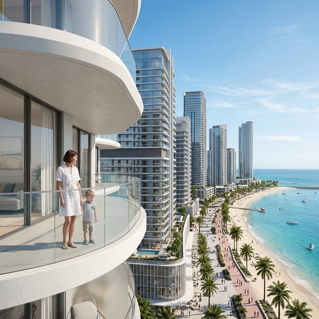 Captain Real Estate beachfront luxury property development render