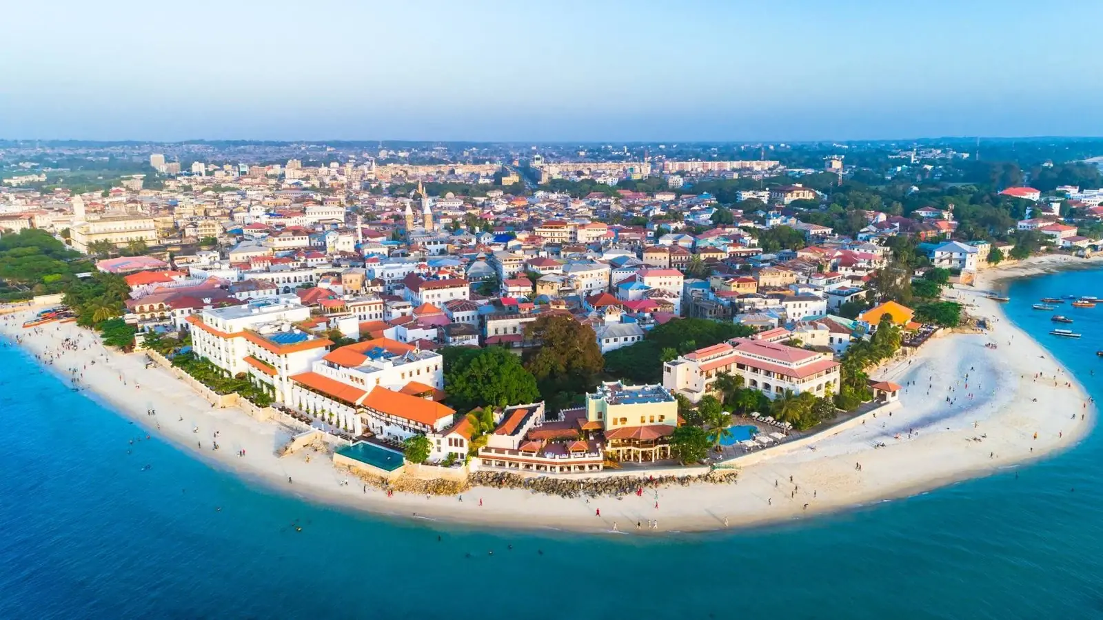 Stone Town waterfront in Zanzibar